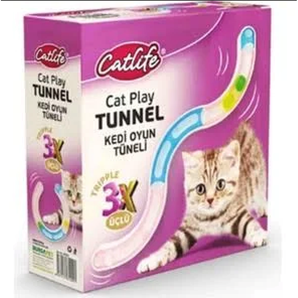 204000 CATLİFE KEDİ OYUN TÜNELİ ÜÇLÜ