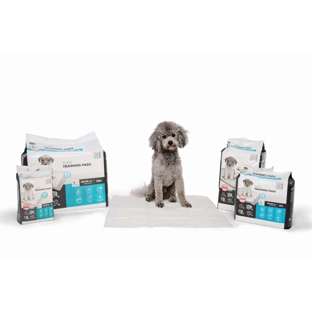 10100401 M-PETS YAVRU KÖPEK ÇİŞ EĞİTİM PEDİ 60X60CM 30LU