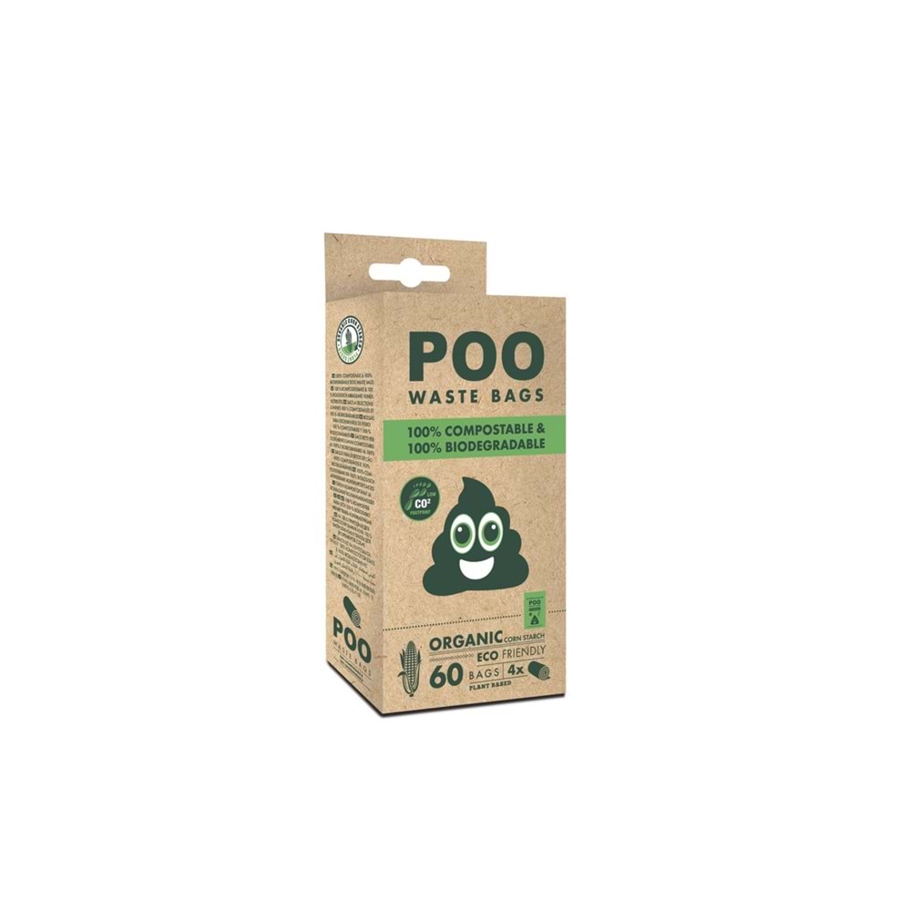 10115908 M-PETS POO DIŞKI POŞETİ 15 YAPRAK ORGANİK 4LÜ PAKET