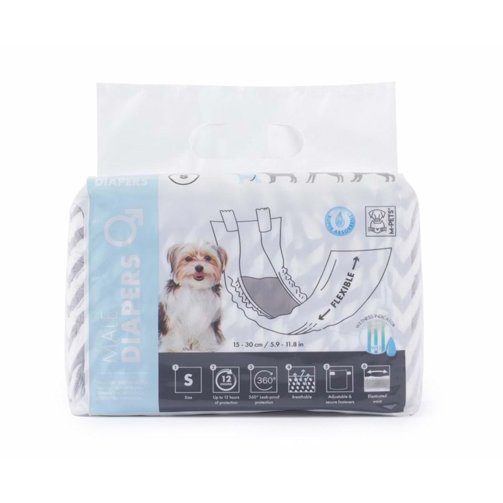 10116199 M-PETS DIAPERS ERKEK KÖPEKLER İÇİN KÜLOT (S) 12Lİ 10116199 M-PETS DIAPERS ERKEK KÖPEKLER İÇİN KÜLOT (S) 12Lİ