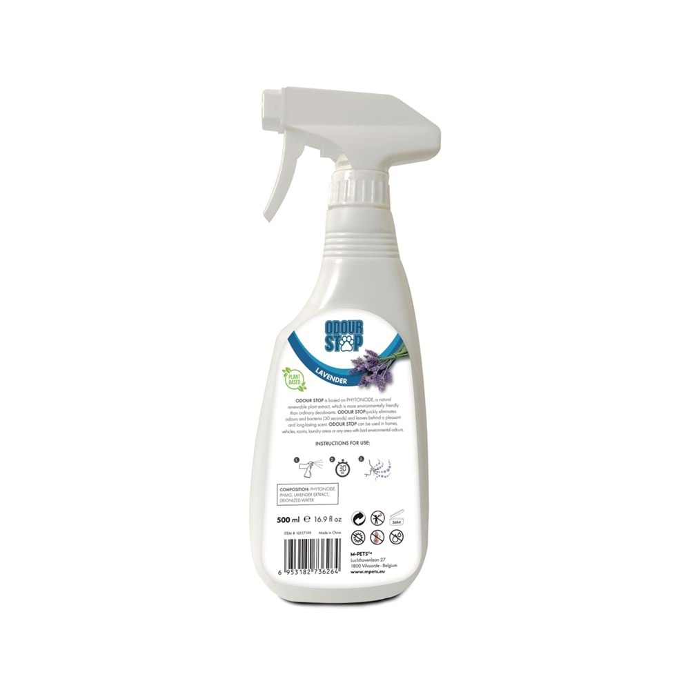 10117199 M-PETS ODOUR STOP DEODORANT SPRAY LAVENDER 500ML
