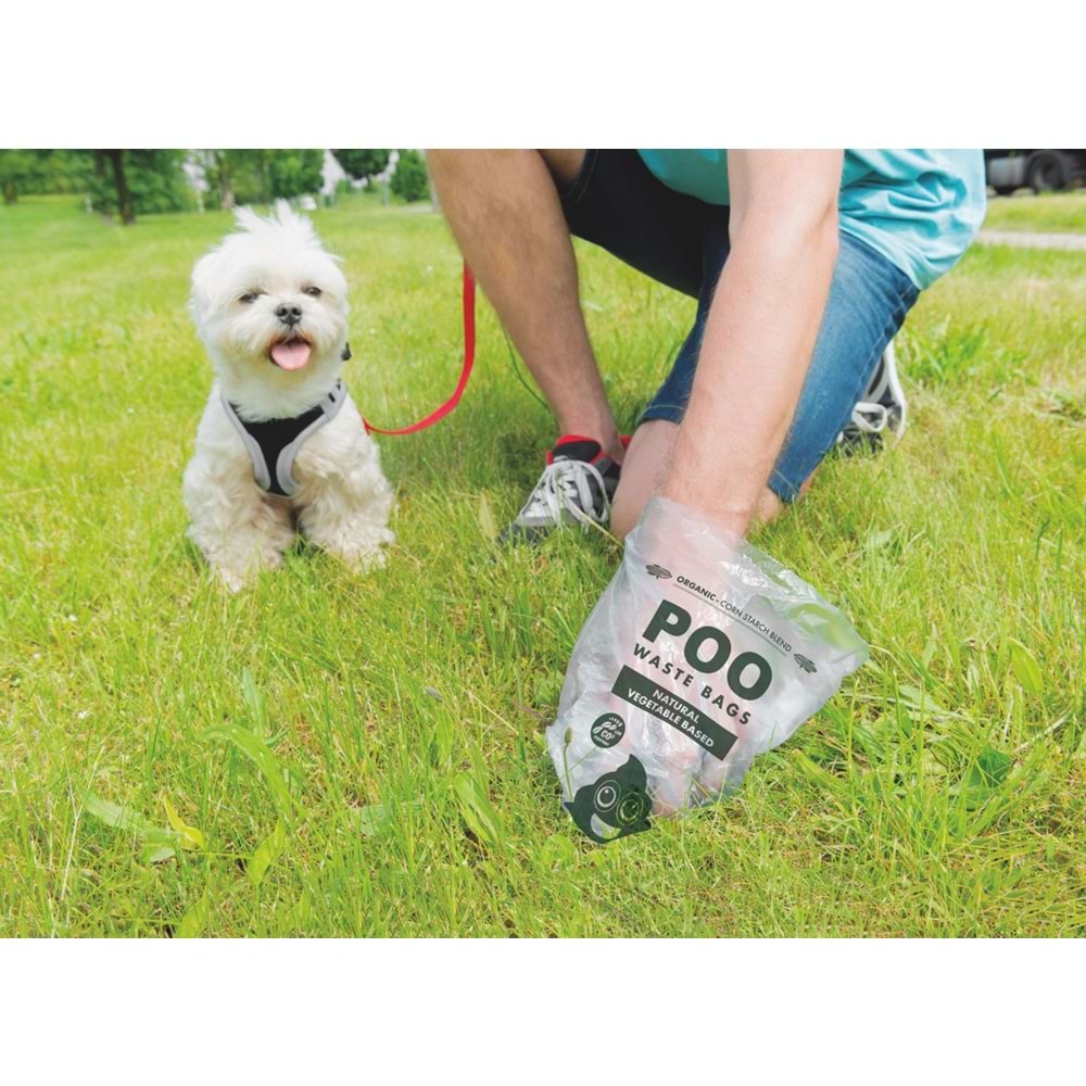 10122499 M-PETS POO DIŞKI POŞETİ 15 YAPRAK NANE KOKULU 8Lİ PAKET