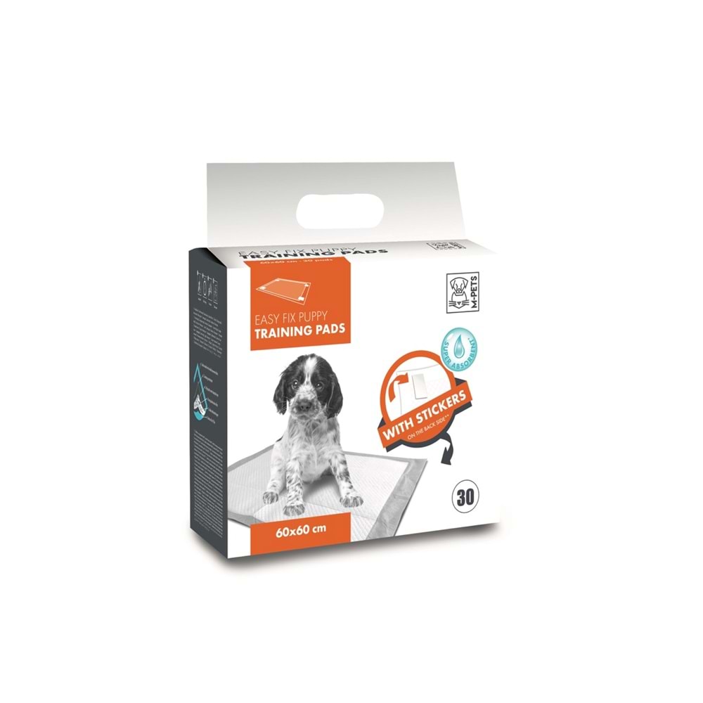 10163201 M-PETS YAPIŞKANLI KÖPEK ÇİŞ EĞİTİM PEDİ 60X60CM 30LU