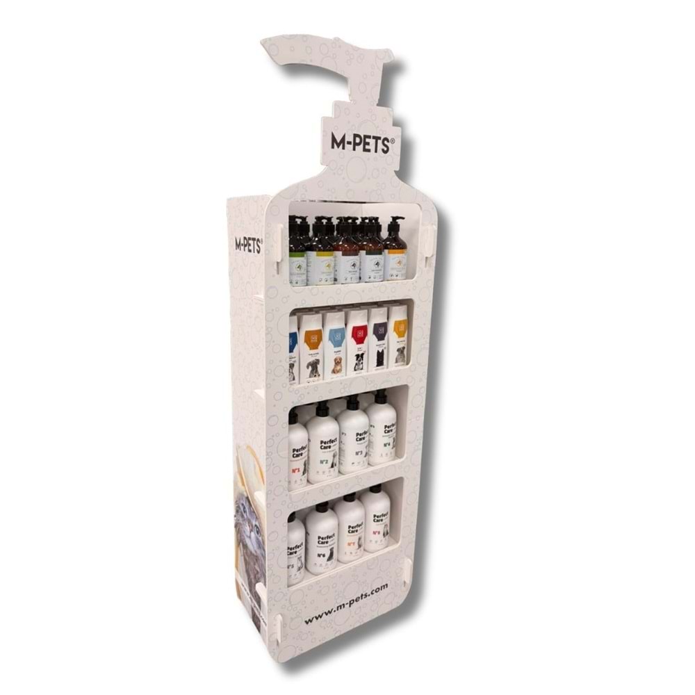 10177799 M-PETS SHAMPOO DİSPLAY STAND 154X50X30CM