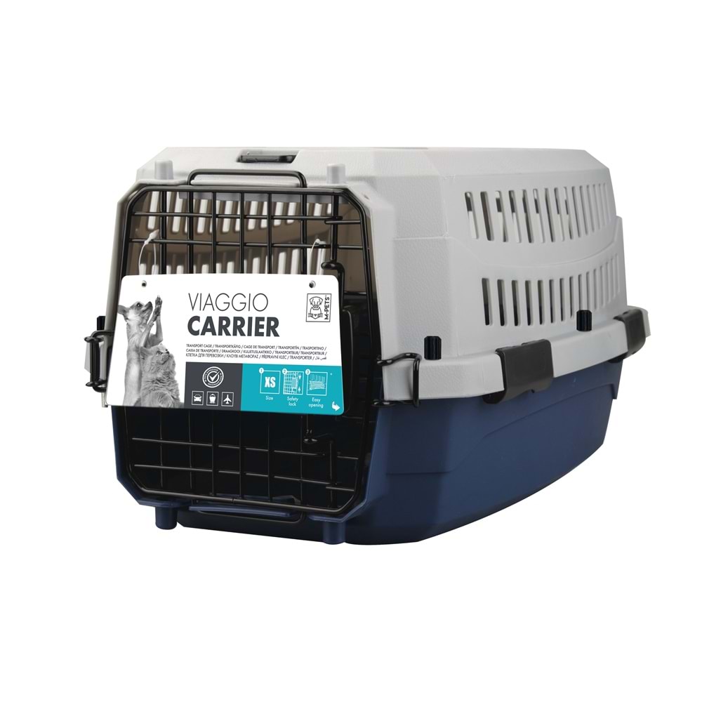 10200014 M-PETS VIAGGIO CARRIER IATA (XS) TAŞIMA BLUE/GREY