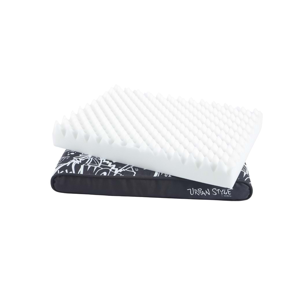 10364899 M-PETS URBANSTYLE CONTEMPO CUSHION YATAK BLACK&WHİTE (L) 95X65X9CM