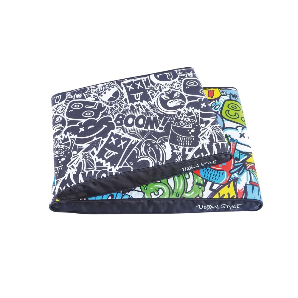 10364999 M-PETS URBANSTYLE CONTEMPO CUSHION YATAK BLACK&WHİTE (XL) 110X75X12CM