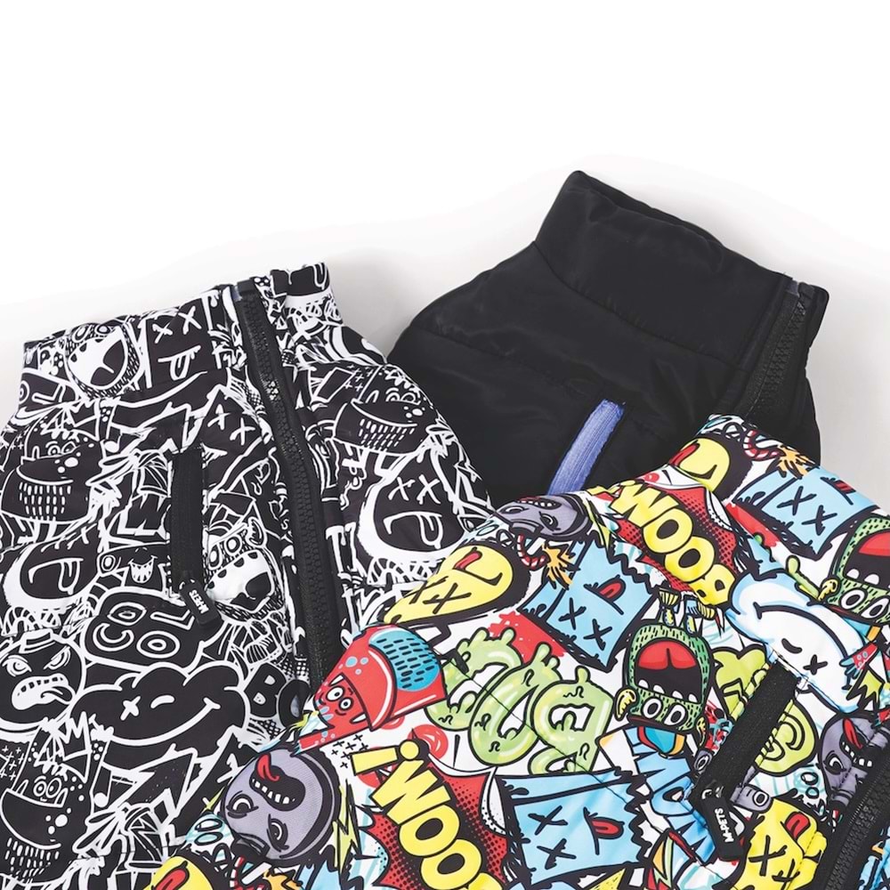 10366708 M-PETS GENTLE DOG WINTER JACKET BLACK/BLUE (M)