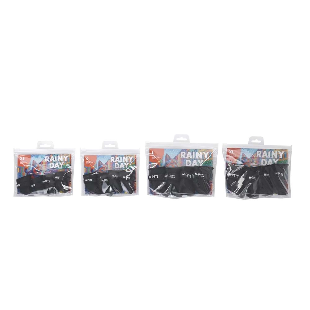 10373608 M-PETS RAINY DAY KÖPEKLER İÇİN AYAKKABI (M) BLACK