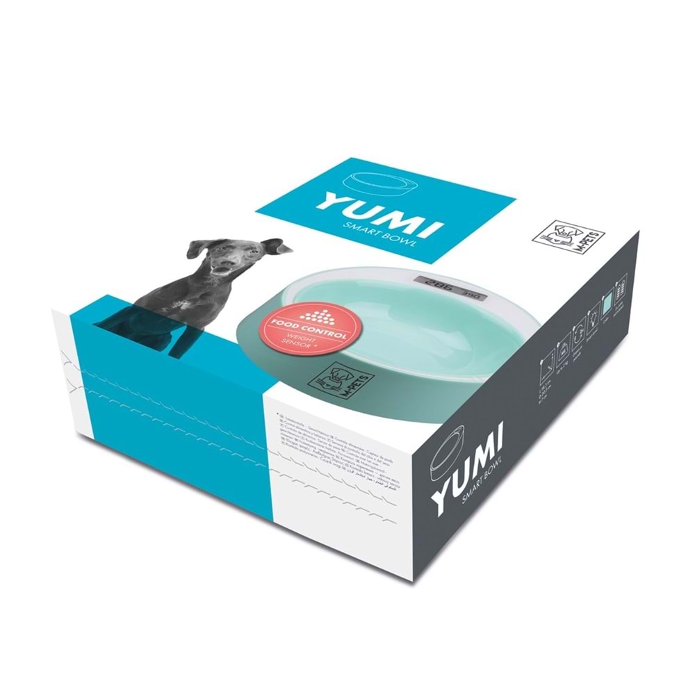 10520003 M-PETS YUMI SMART DİGİTAL TARTILI MAMA KABI GREEN