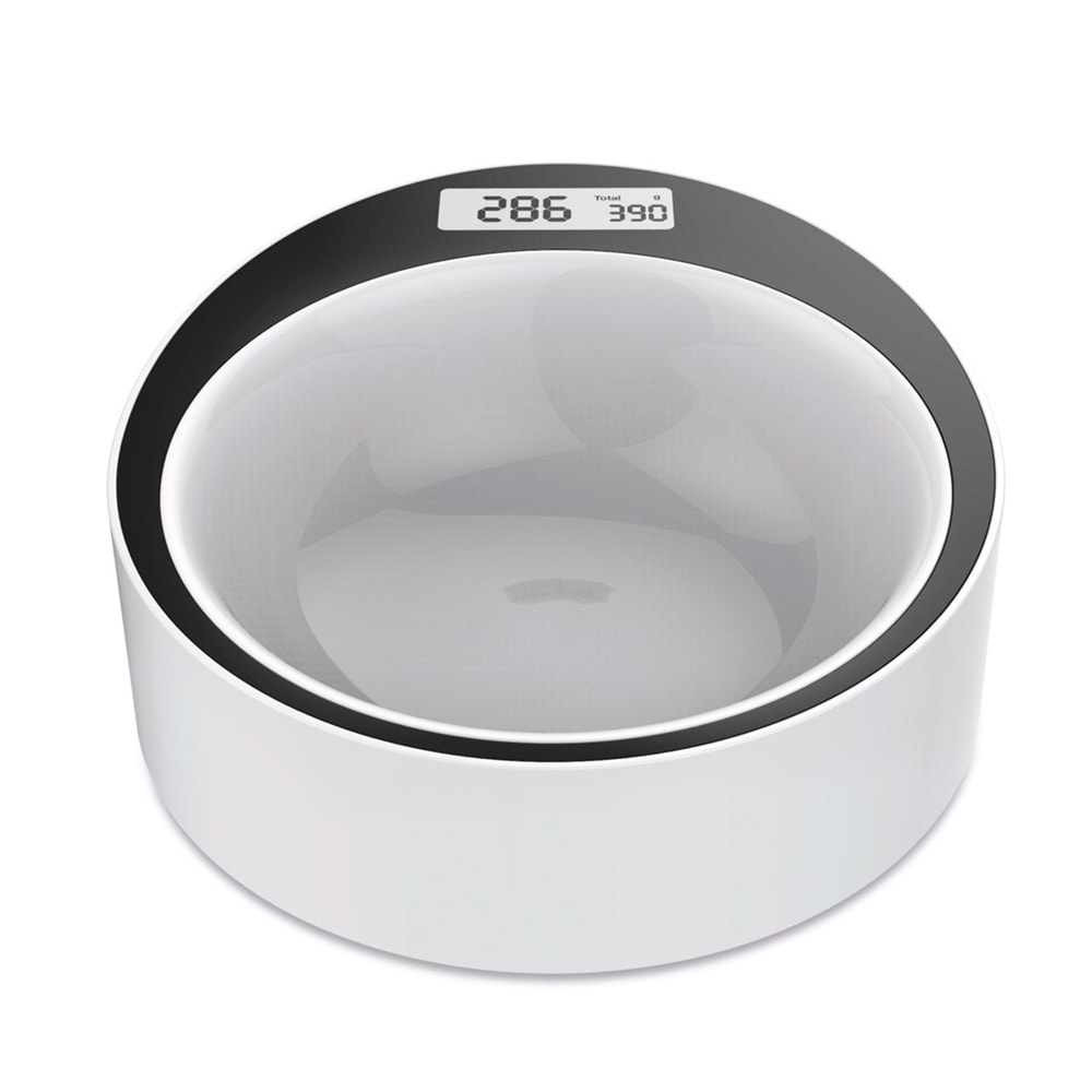 10520099 M-PETS YUMI SMART DİGİTAL TARTILI MAMA KABI WHİTE