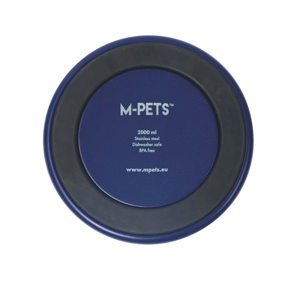 10530899 M-PETS ESKIMO ÇİFT CİDARLI MAMA KABI 2L BLUE