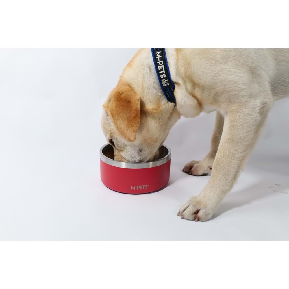 10530999 M-PETS ESKIMO ÇİFT CİDARLI MAMA KABI 1.25L RED