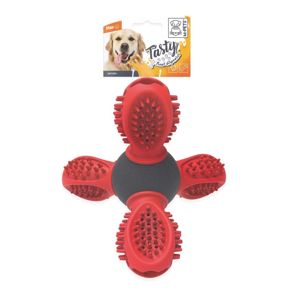 10637299 M-PETS SATURN ÖDÜL HAZNELİ KAUÇUK OYUNCAK RED
