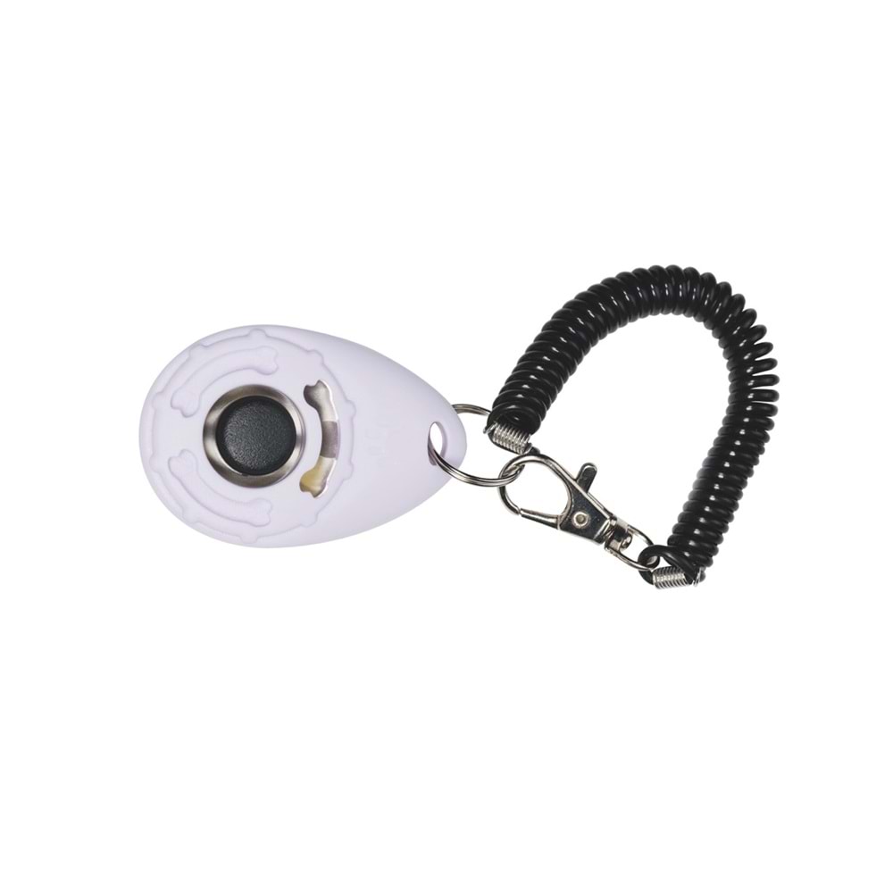 10643299 M-PETS TRAİNİNG CLİCKER KÖPEK EĞİTİM APARATI WHİTE/BLACK