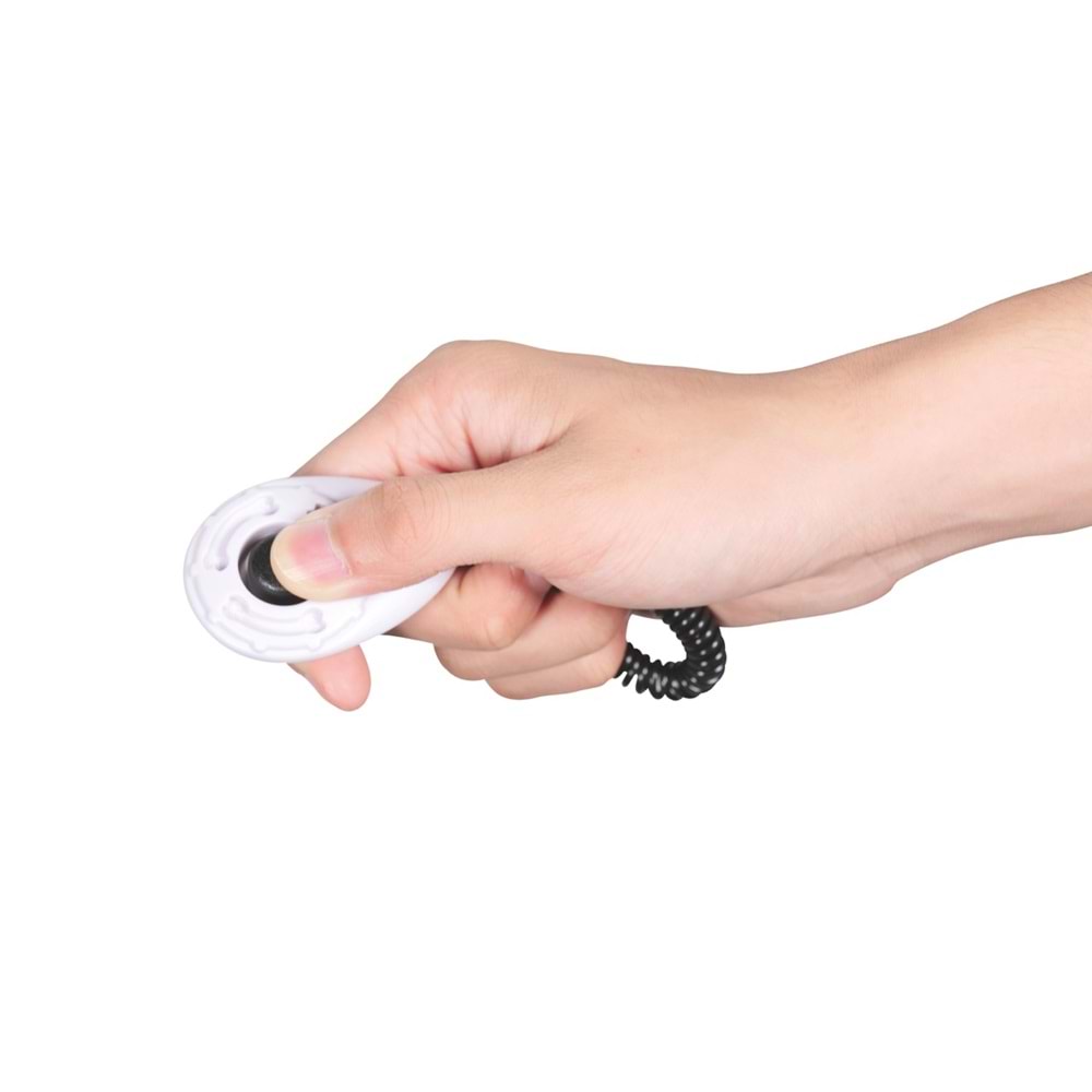 10643299 M-PETS TRAİNİNG CLİCKER KÖPEK EĞİTİM APARATI WHİTE/BLACK