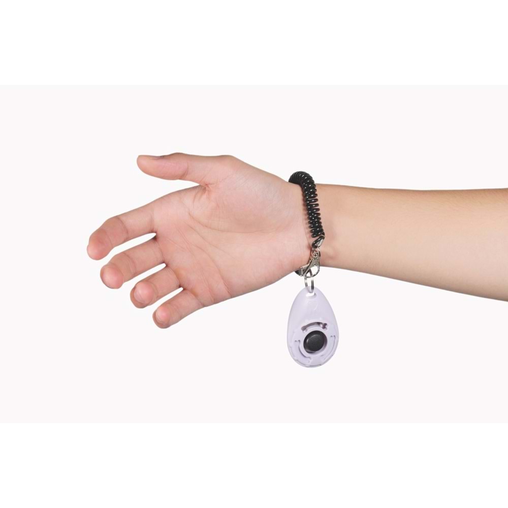 10643299 M-PETS TRAİNİNG CLİCKER KÖPEK EĞİTİM APARATI WHİTE/BLACK