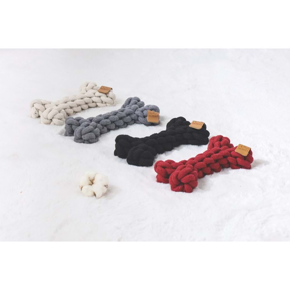 10648908 M-PETS COTO BLACK BONE 19CM ÖRGÜ KEMİK OYUNCAK