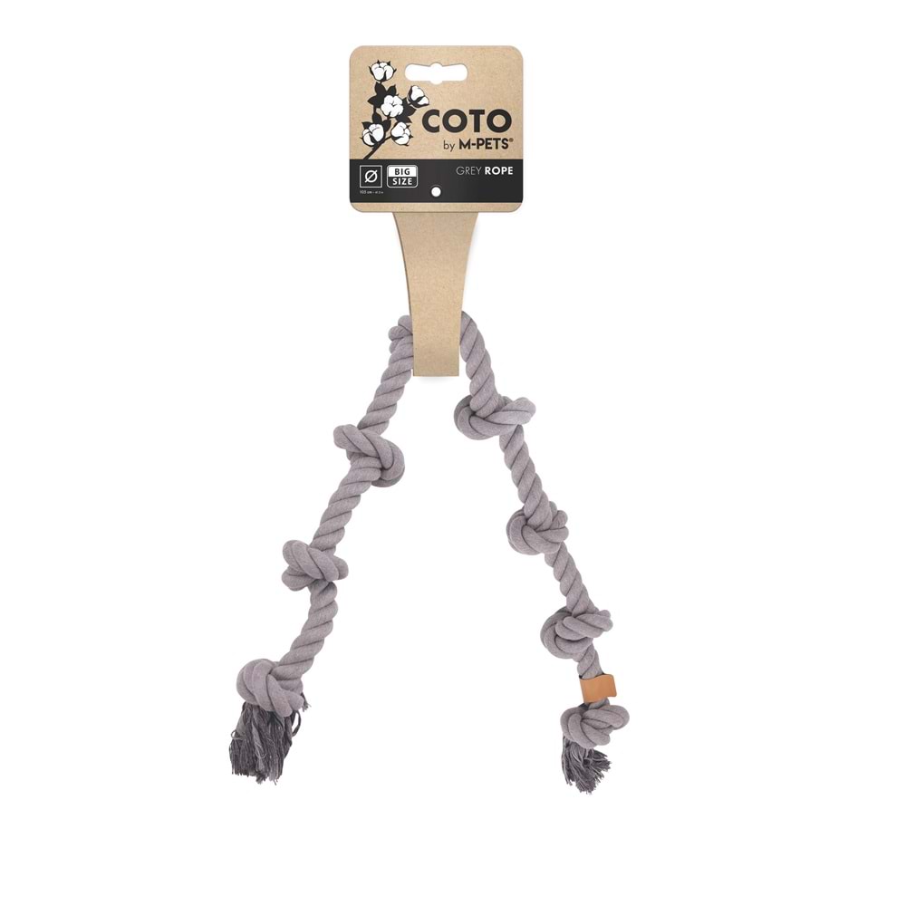 10669713 M-PETS COTO GREY ROPE 105CM İP OYUNCAK