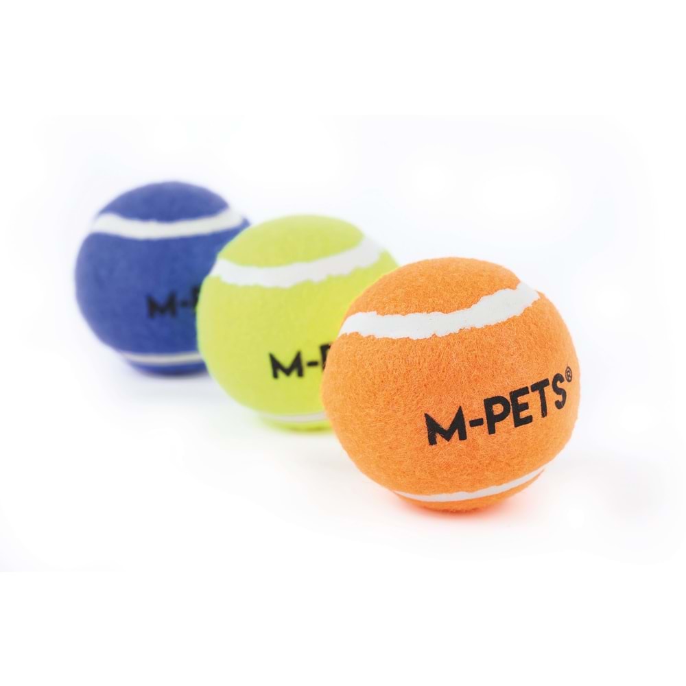 10670499 M-PETS HOP TENNİS TOPU BLUE 5CM 3LÜ SET