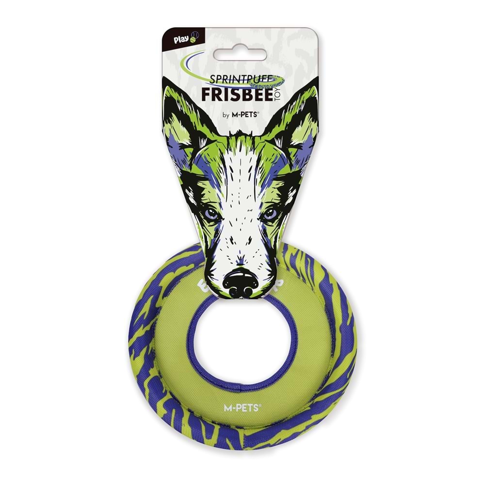10672199 M-PETS SPRINTPUFF FRISBEE KÖPEK OYUNCAĞI GREEN/PURPLE