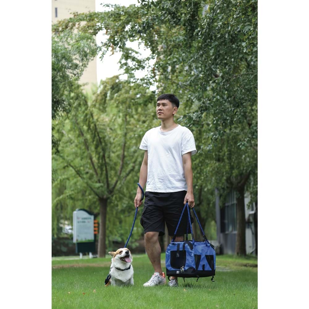 10703999 M-PETS 2IN1 REMIX BLACK/BLUE TAŞIMA ÇANTASI 41X28X28CM