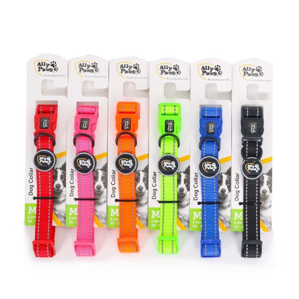 10740 ALLY PAWS DOG COLLAR MEDIUM 2CMX35-50CM