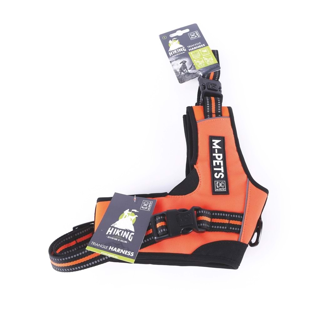 10818799 M-PETS HIKING REFLEKTÖRLÜ SOFT GÖĞÜS TASMASI ORANGE (L)
