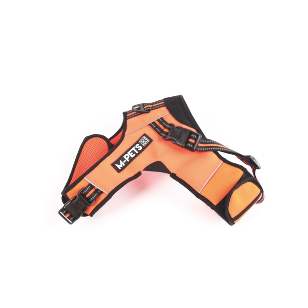 10818799 M-PETS HIKING REFLEKTÖRLÜ SOFT GÖĞÜS TASMASI ORANGE (L)
