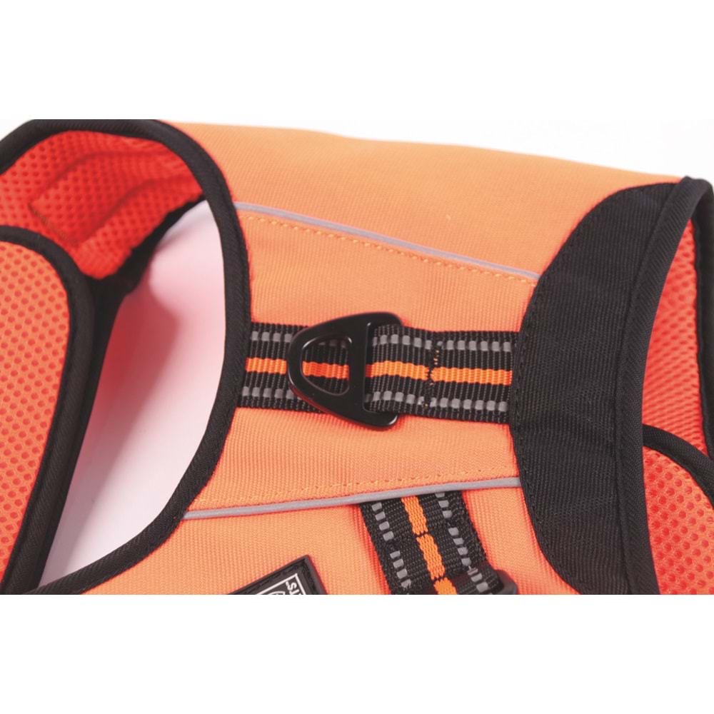 10818799 M-PETS HIKING REFLEKTÖRLÜ SOFT GÖĞÜS TASMASI ORANGE (L)