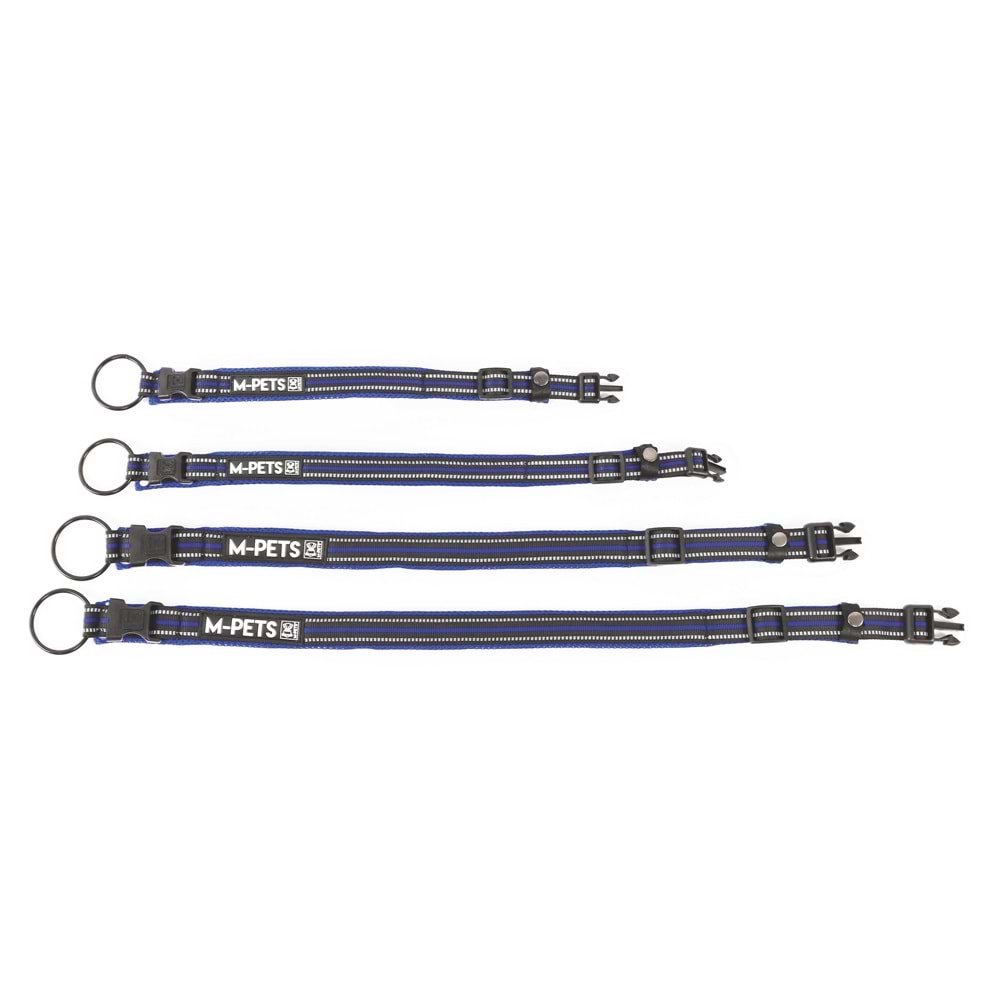 10825399 M-PETS HIKING REFLEKTÖRLÜ SOFT BOYUN TASMASI BLUE (S)