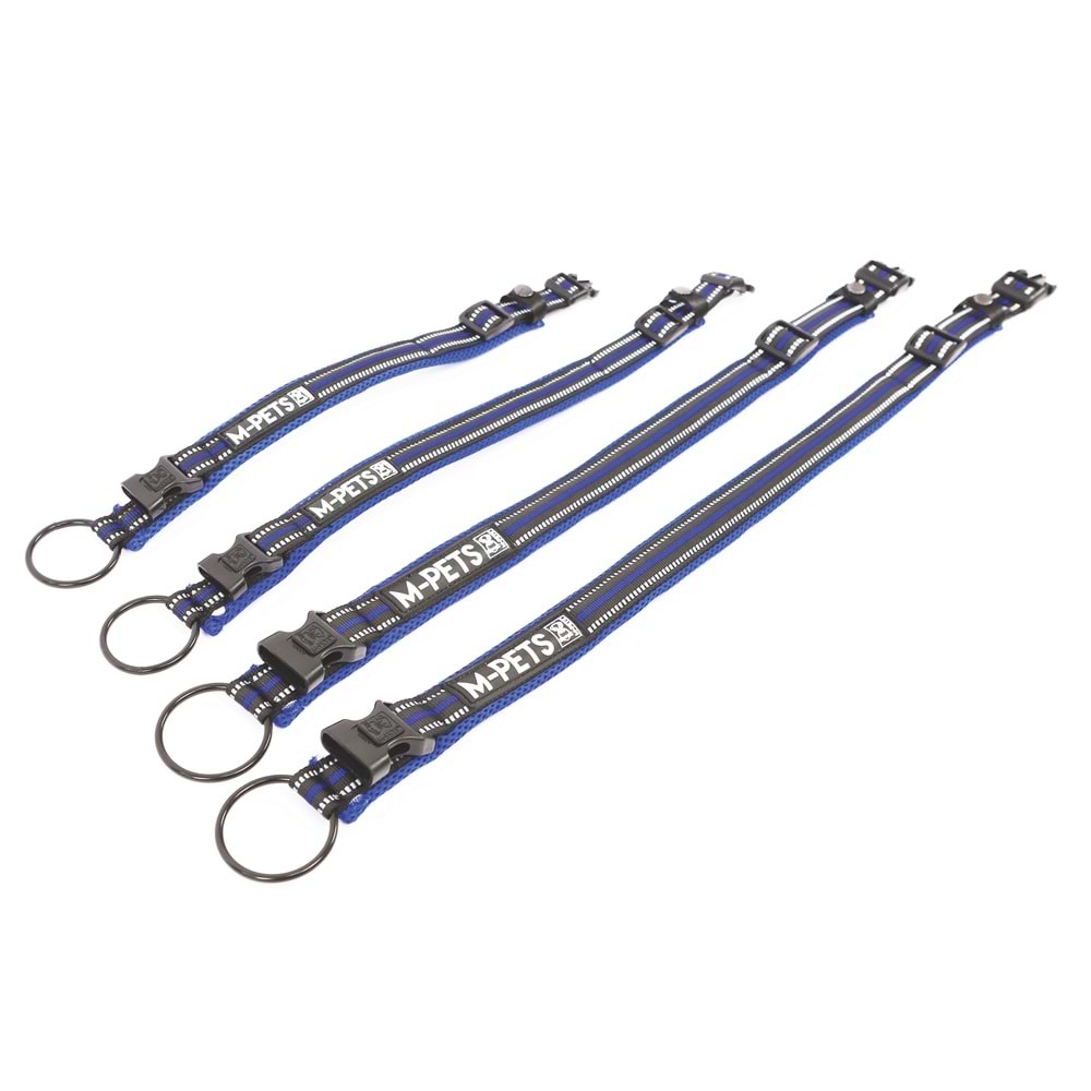 10825599 M-PETS HIKING REFLEKTÖRLÜ SOFT BOYUN TASMASI BLUE (L)