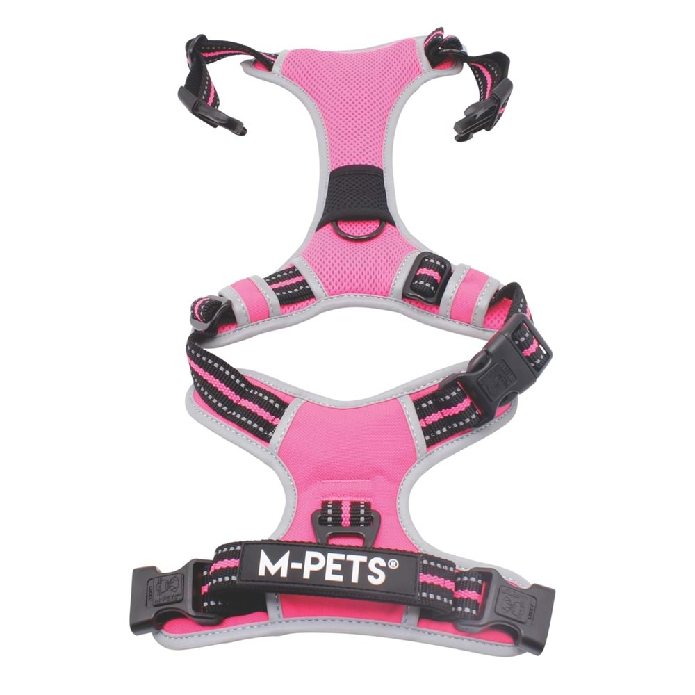 10854299 M-PETS HIKING REFLEKTÖRLÜ SOFT SIRT TASMASI PINK (XL)