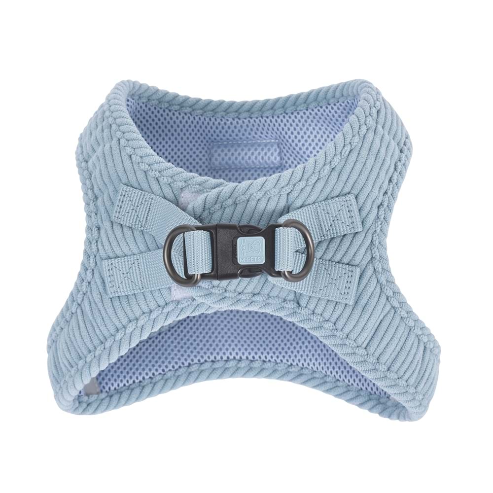 10859399 M-PETS VELVET DOG GÖĞÜS TASMASI BLUE (L)