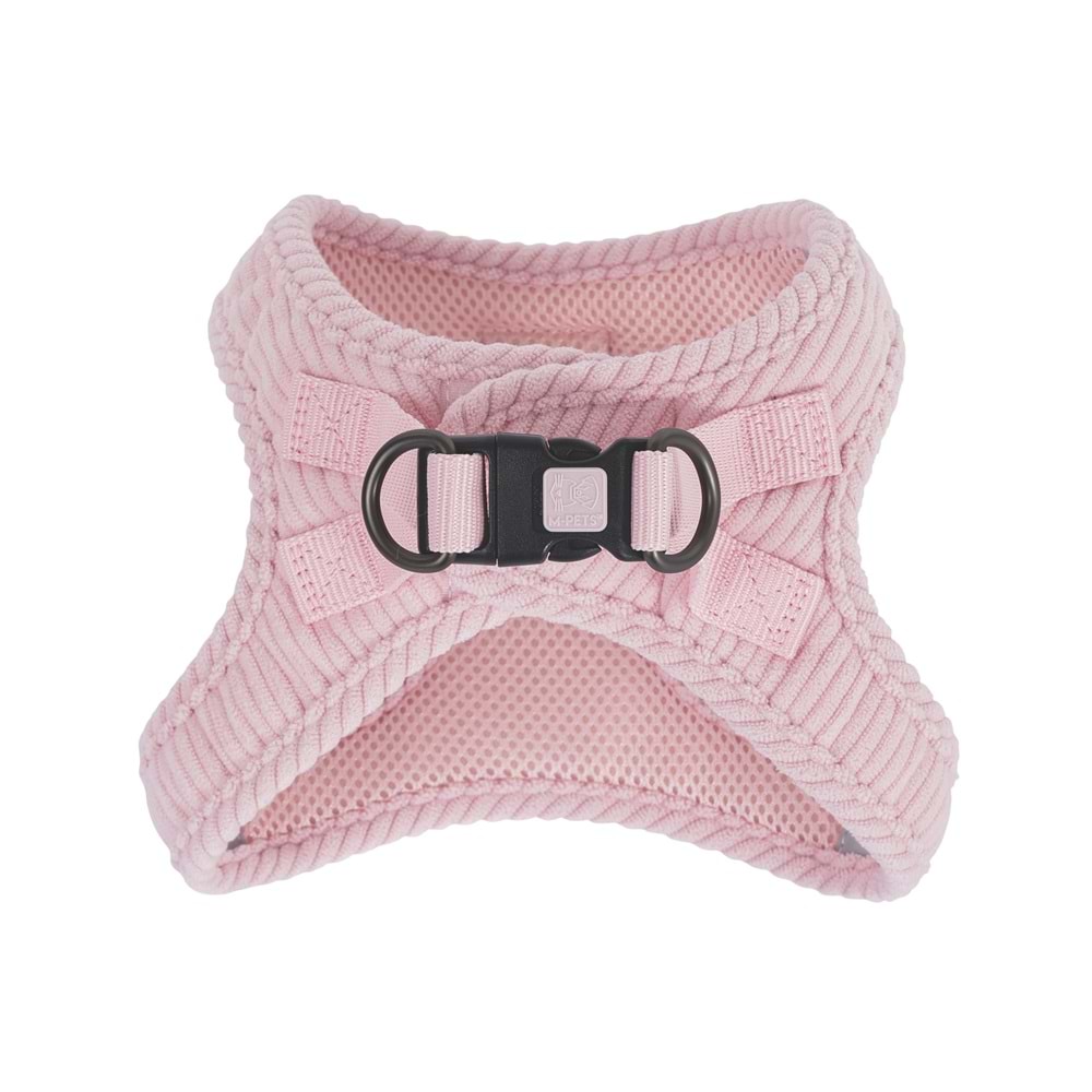 10860707 M-PETS VELVET DOG GÖĞÜS TASMASI PİNK (M)