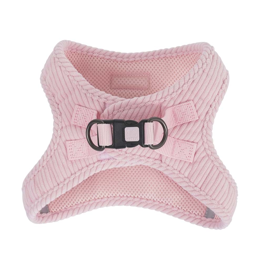 10861007 M-PETS VELVET DOG GÖĞÜS TASMASI PİNK (L)