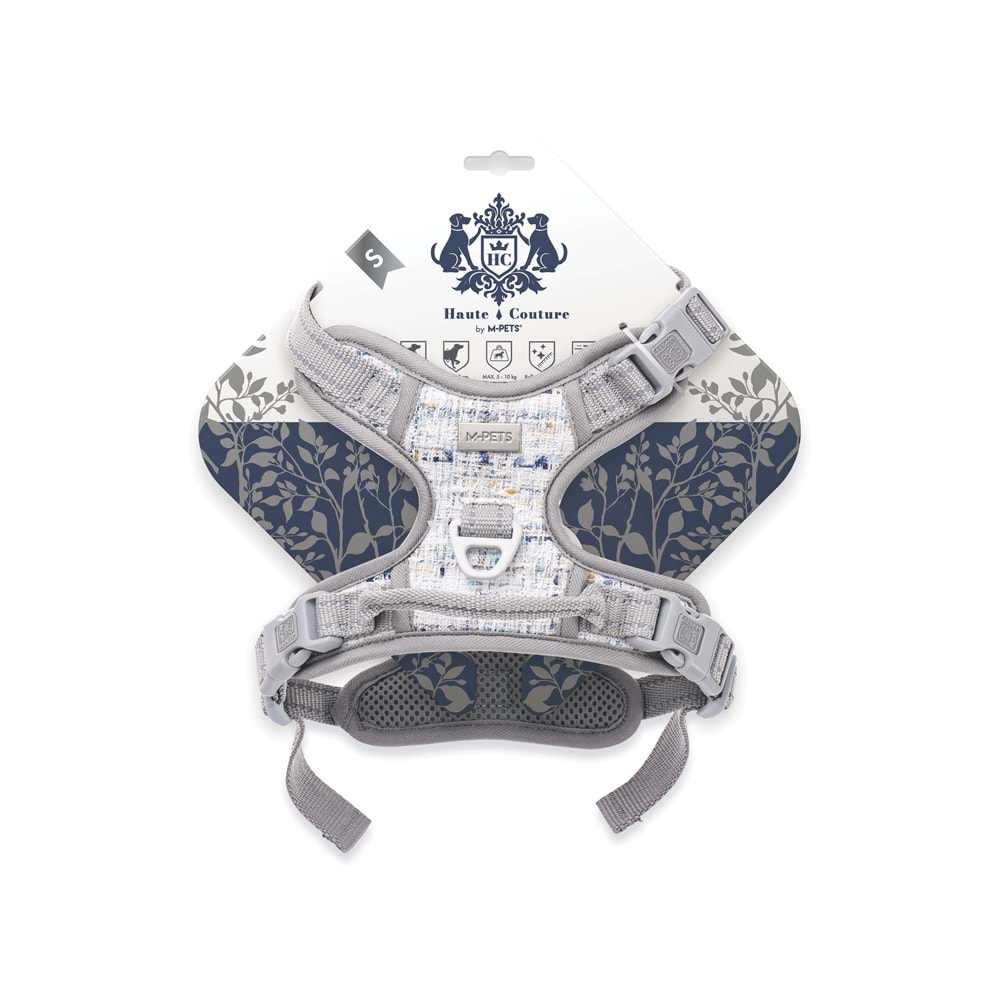 10863213 M-PETS HAUTE COUTURE KÖPEK GÖĞÜS TASMASI BLUE (S)