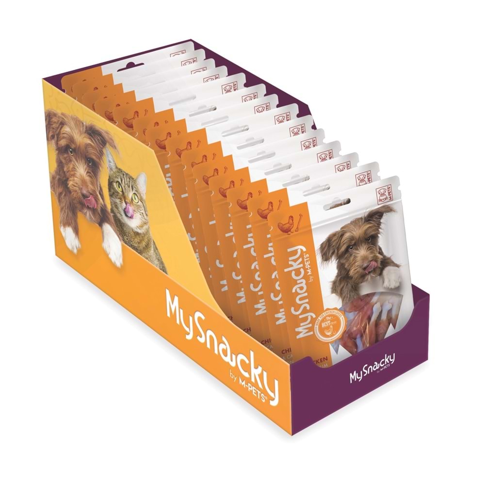 19010815 M-PETS MY SNACKY CHICKEN & CALCIUM BONE KÖPEK ÖDÜLÜ 80GR