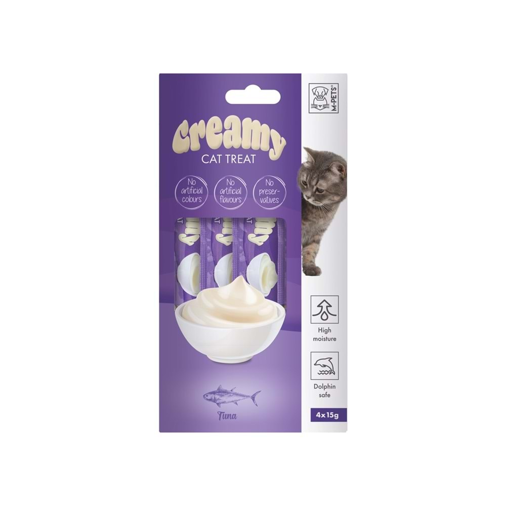 19038599 M-PETS CREAMY TON BALIKLI KEDİ ÖDÜLÜ 4X15GR