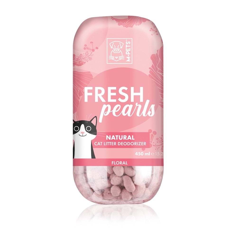 20116607 M-PETS FRESH PEARLS KEDİ KUMU DEODORANT ÇİÇEK KOKULU 450ML