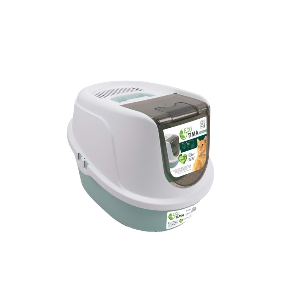 20117399 M-PETS ECO TIMA KEDİ TUVALETİ (M) SEA GREEN