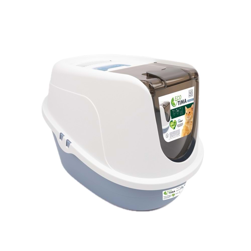 20117599 M-PETS ECO TIMA KEDİ TUVALETİ (L) OCEAN BLUE
