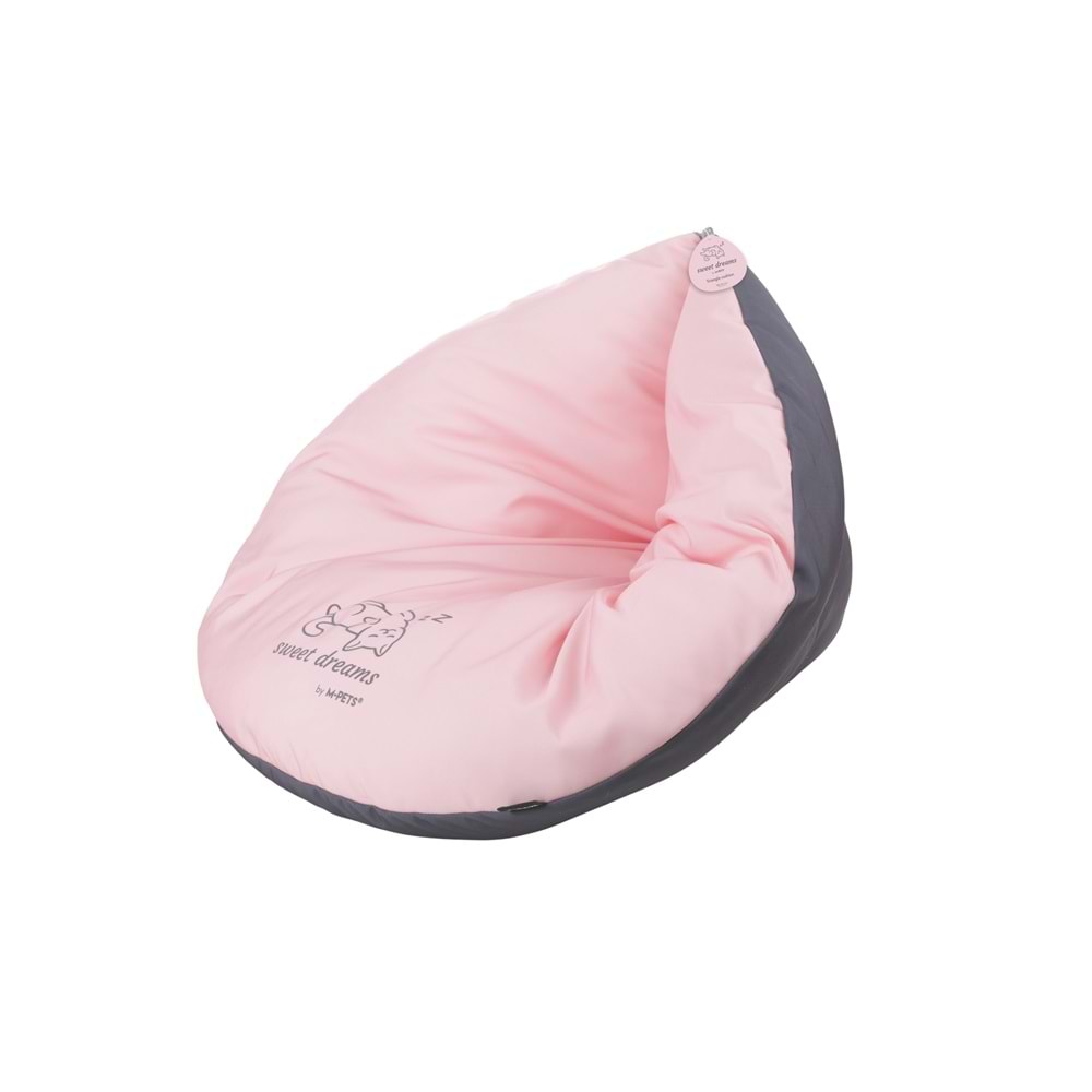 20304399 M-PETS SWEET DREAMS ÜÇGEN YATAK PİNK/GREY