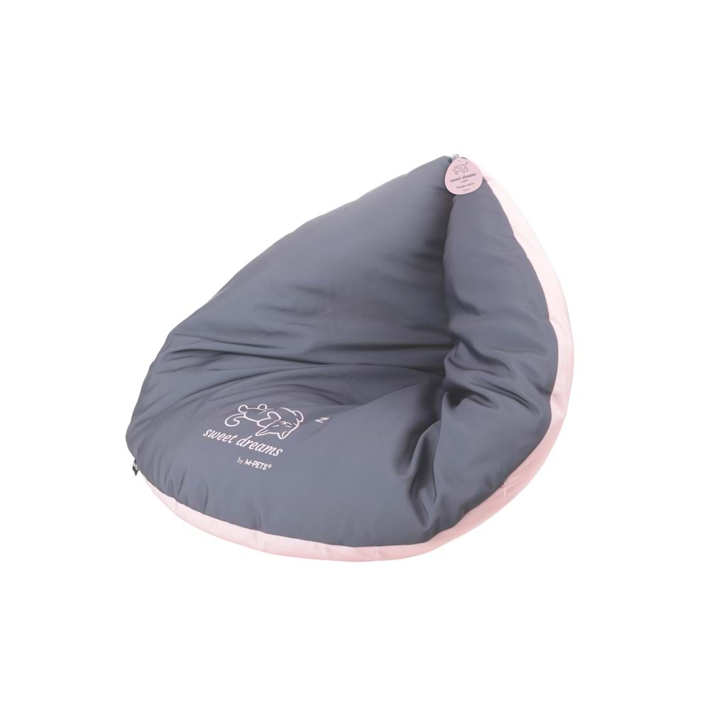 20304399 M-PETS SWEET DREAMS ÜÇGEN YATAK PİNK/GREY