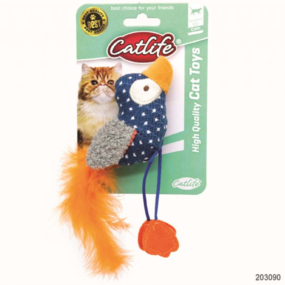 203090-CATLİFE KEDİLER İÇİN SEVİMLİ KUŞ OYUNCAK