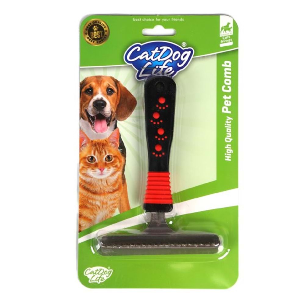 203740-CAT/DOGLİFE KEDİ ve KÖPEKLER İÇİN TIRMIK TARAK 11X16CM