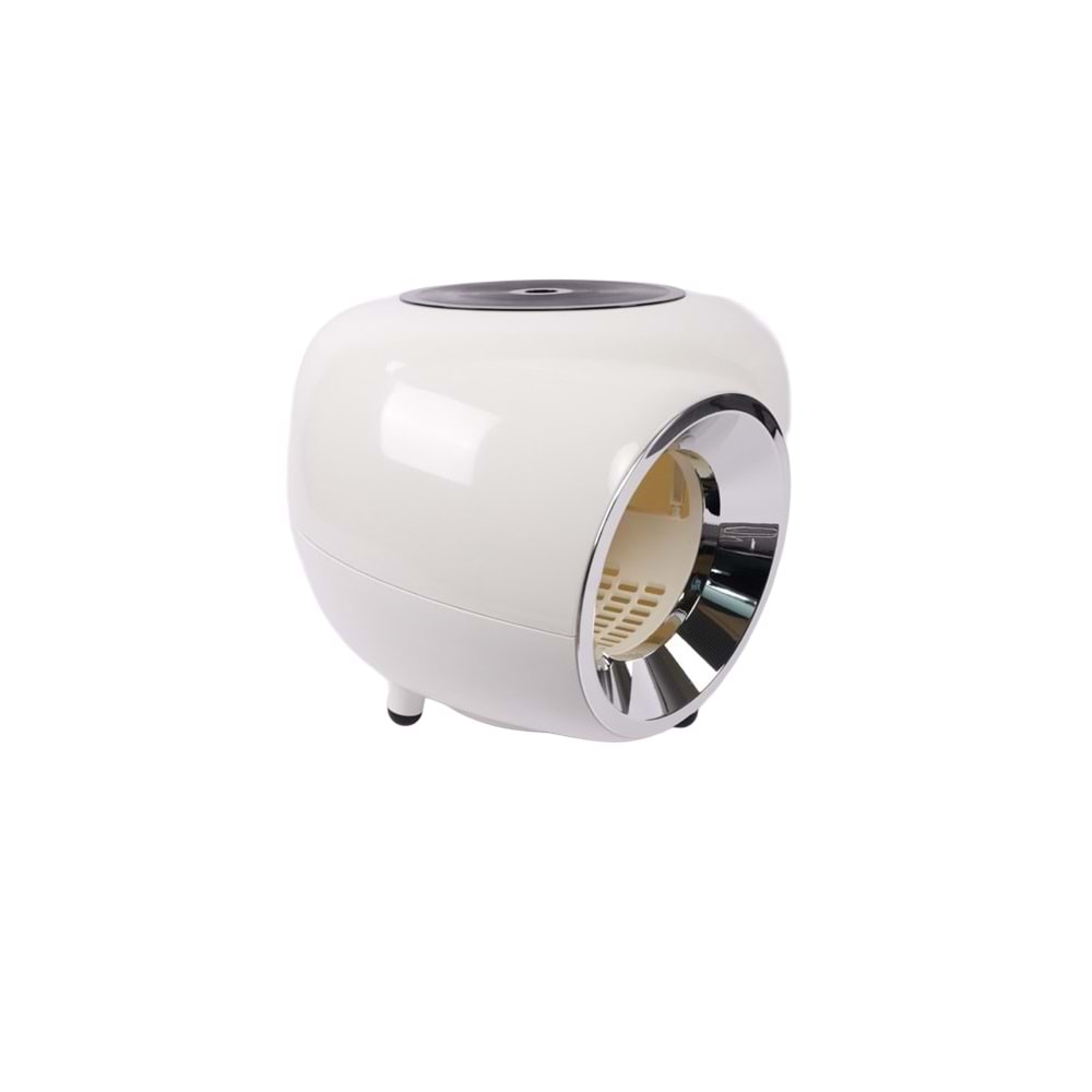 20400699 M-PETS SPACE 1 KAPALI KEDİ TUVALETİ WHİTE 57X55X44CM