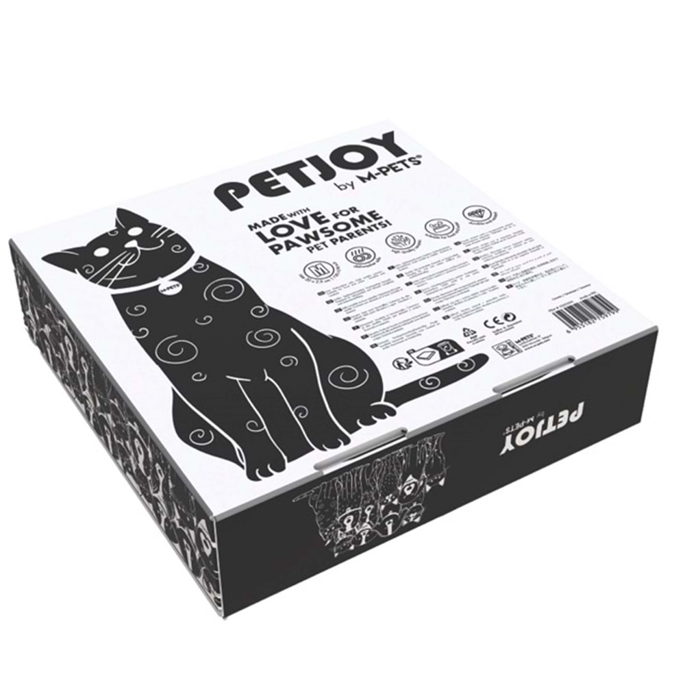 20502299 M-PETS PETJOY PAWSY SERAMİK MAMA KABI WHİTE (M) 175ML