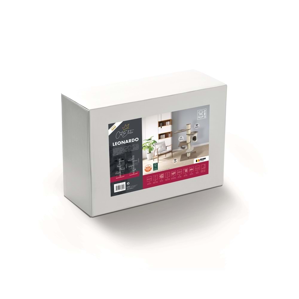 20635799 M-PETS CATELİTE LEONARDO KEDİ TIRMALAMA 68X40X127CM