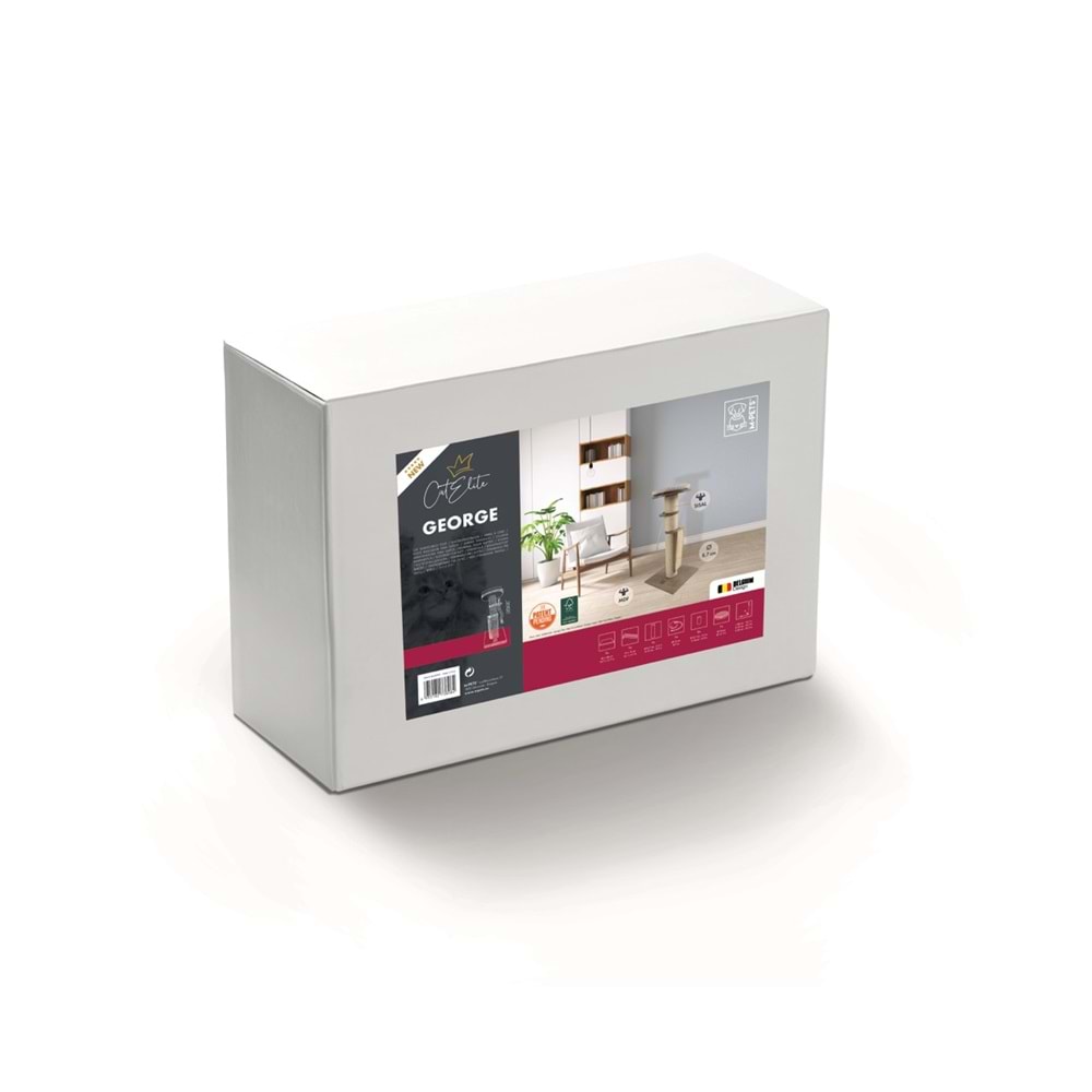 20635999 M-PETS CAT ELİTE GEORGE KEDİ TIRMALAMA 40X40X79CM